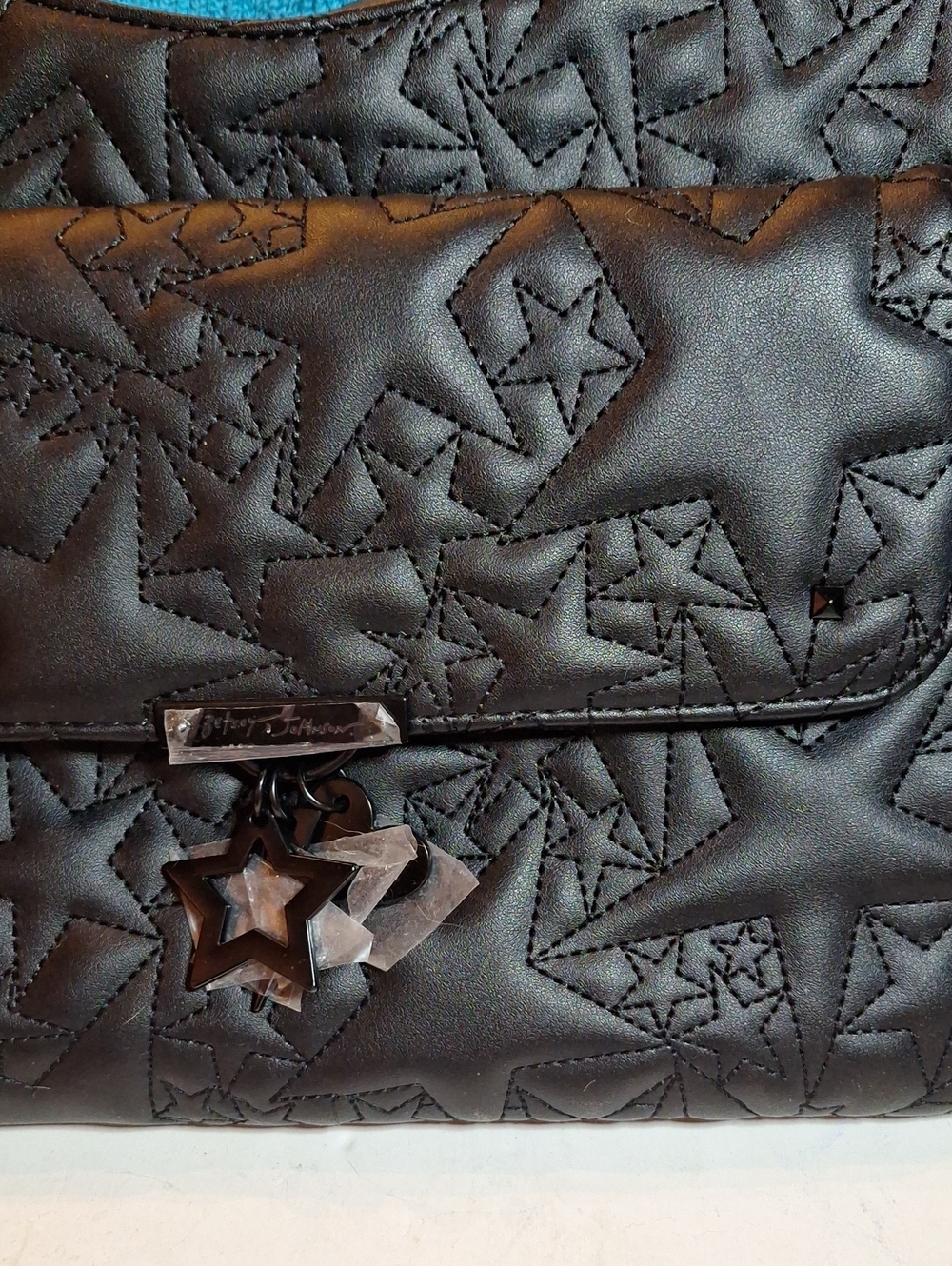 Betsey Johnson Black Star Pattern Purse NWT, Xotalia - Picture 2 of 16